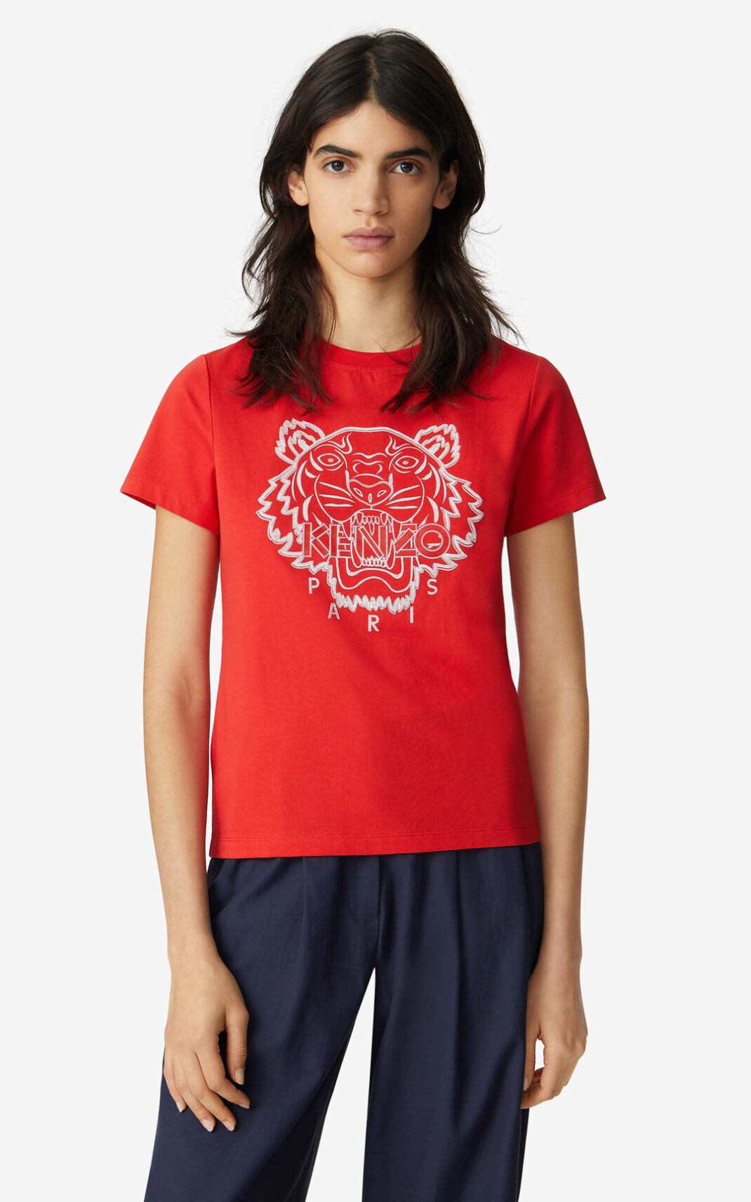 Kenzo Tiger Camisetas Mujer Rojas | 2701938-WF